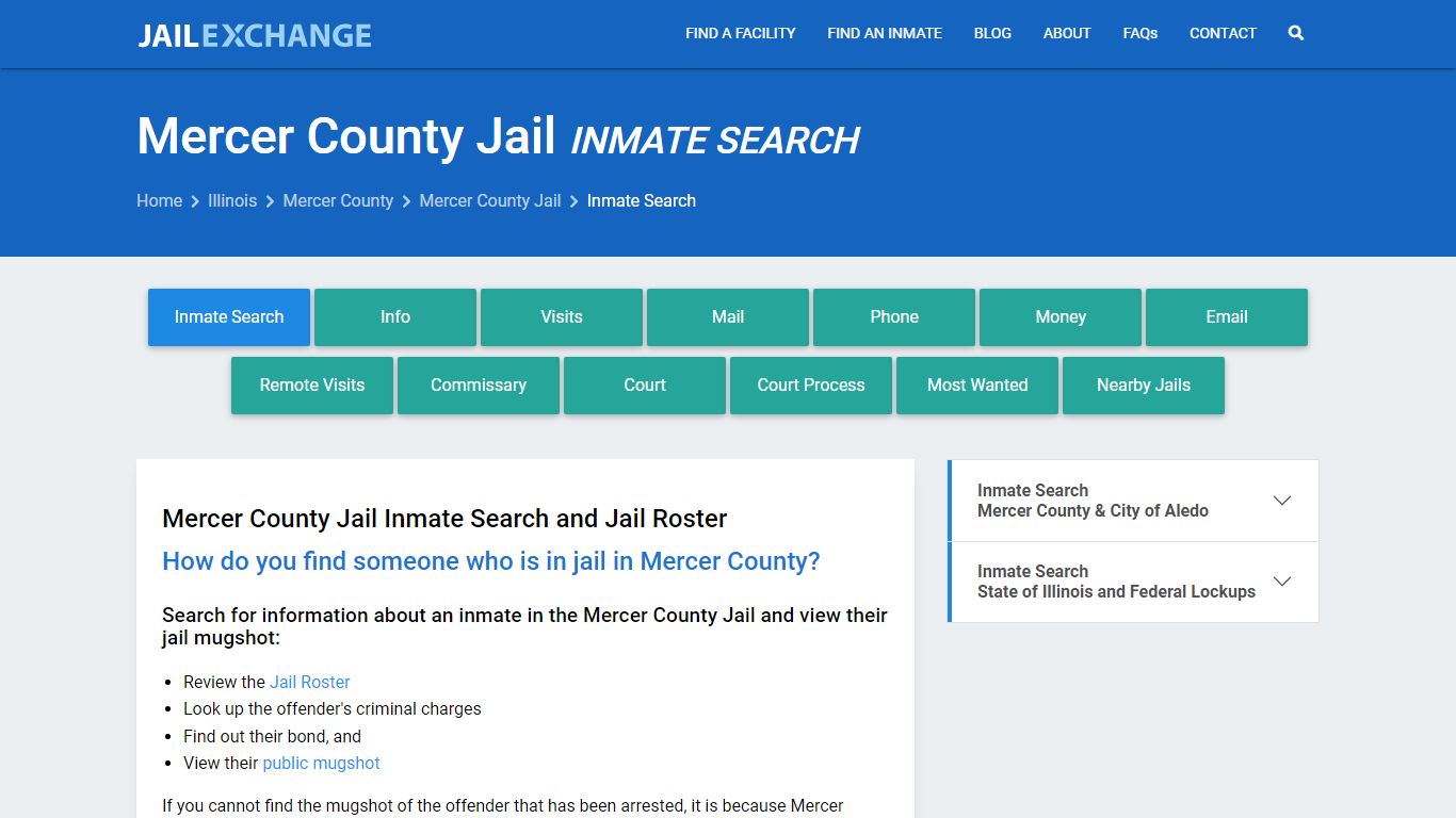 Inmate Search: Roster & Mugshots - Mercer County Jail, IL - Jail Exchange